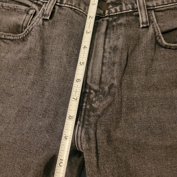 Levi Strauss 511 Wmns Slim Straight Green Black Jeans Hemed Size 32x32 Now 32x26 - Picture 4 of 7